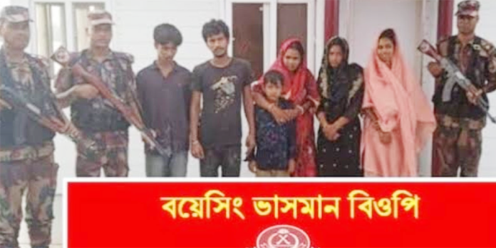 সাতক্ষীরা সীমান্তে নারী-শিশুসহ ১২ বাংলাদেশি আটক